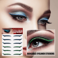 Reusable Glitter Eyeliner Stickers Lazy Eye Makeup Tool