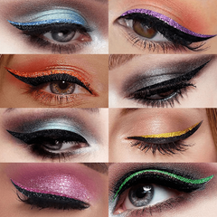 Reusable Glitter Eyeliner Stickers Lazy Eye Makeup Tool