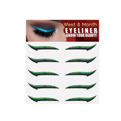 Reusable Glitter Eyeliner Stickers Lazy Eye Makeup Tool