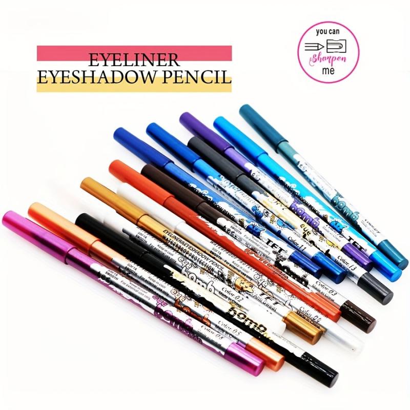 Colorful Eyeshadow Pen Waterproof Smudge Proof Long Lasting Eyeliner Pen