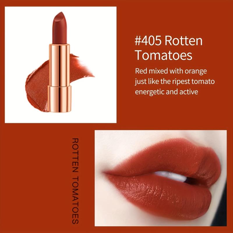Matte Lipstick Set Long Lasting Waterproof Smudge Proof Retractable Red Lipstick