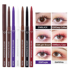 Waterproof Red Brown Eyeliner Gel Pencil Long Lasting Eye Makeup