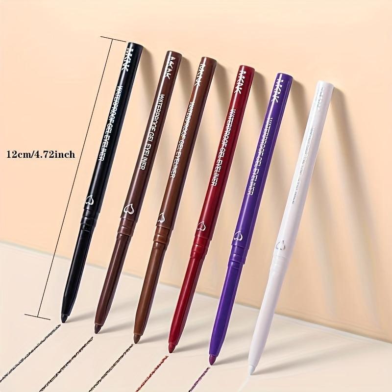 Waterproof Red Brown Eyeliner Pen Matte Long Lasting Makeup