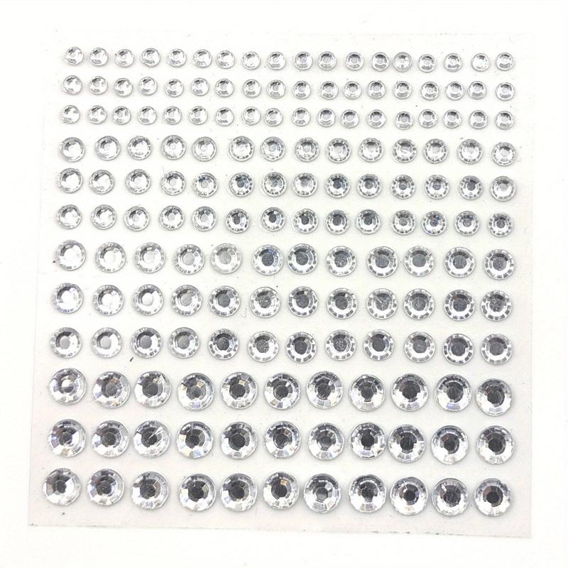 Sparkling Pearl Stickers for Hair Nails & DIY Crafts - 4 Sizes Flat Back Pearls