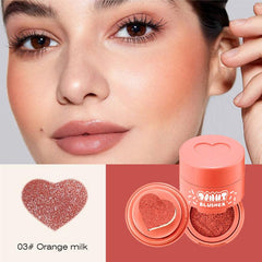 Nude Matte Velvet Blush Love Heart Cushion 6 Colors