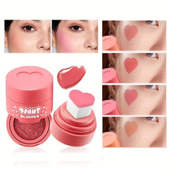 Nude Matte Velvet Blush Love Heart Cushion 6 Colors
