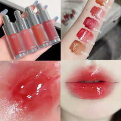 Milk Bottle Lip Gloss Mirror Glossy Dewy Finish Lip Stain