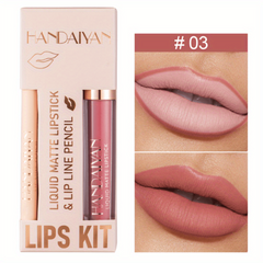 12 Color 3D Matte Lip Liner Pencil for Lipstick Eyeliner