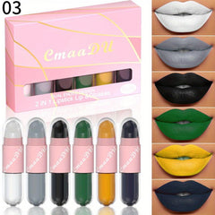 6-Piece Waterproof Matte Lip Gloss Set for Flawless Makeup