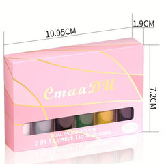6-Piece Waterproof Matte Lip Gloss Set for Flawless Makeup