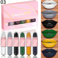 6-Piece Waterproof Matte Lip Gloss Set for Flawless Makeup