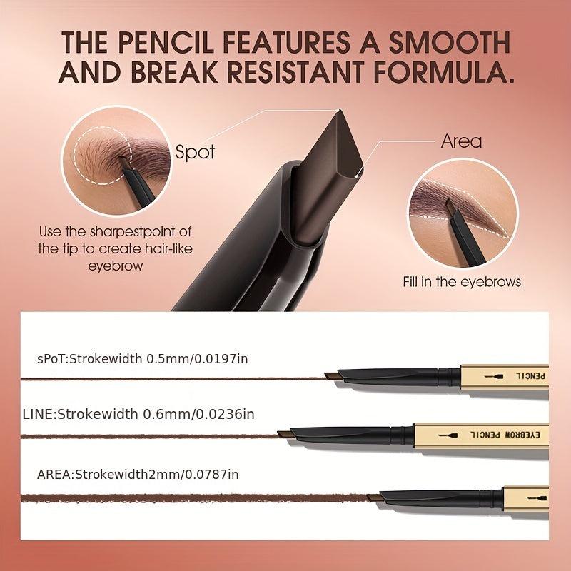 Triangle Eyebrow Pencil Gray Brown Flaxen Golden