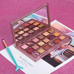 Reverse Rose 18-Color Eyeshadow Palette, Multiple Finishes, Brown, Golden, Pink