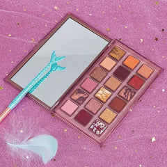 Reverse Rose 18-Color Eyeshadow Palette, Multiple Finishes, Brown, Golden, Pink