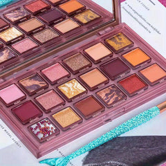 Reverse Rose 18-Color Eyeshadow Palette, Multiple Finishes, Brown, Golden, Pink