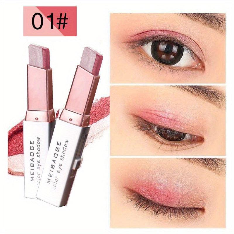 Gradient Shimmer Eyeshadow Stick Waterproof Double Colour Eye Shadow Makeup Pen