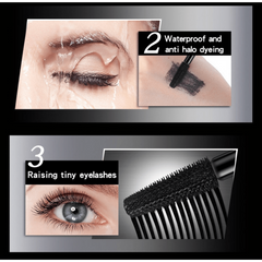 4D Silk Fiber Mascara Natural Slender & Thicker Effect Waterproof Long Lasting