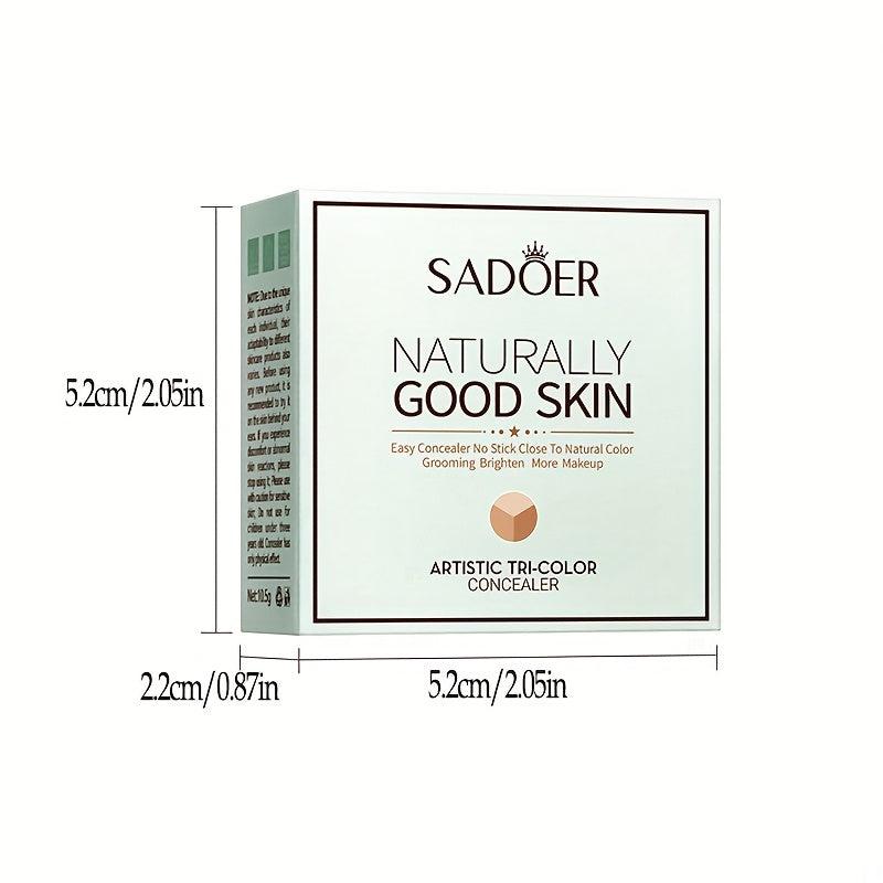 Tricolor Concealer Cover Foundation Non Fly Powder