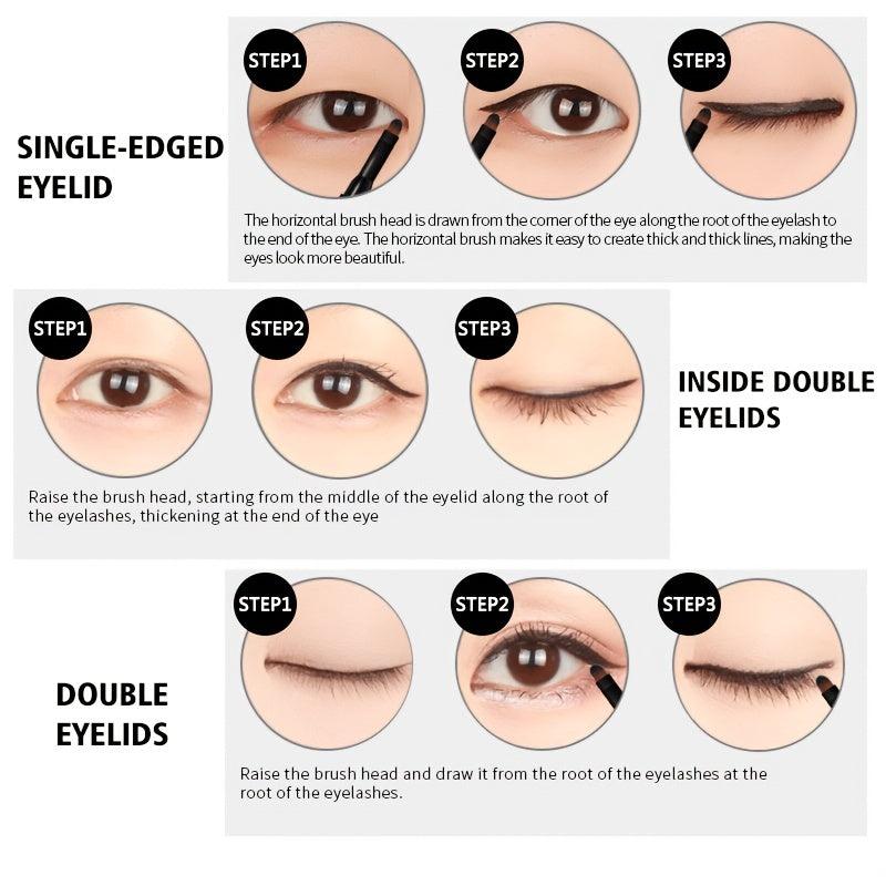 2-In-1 Gel Eyeliner Cream Anti Sweat Waterproof Matte