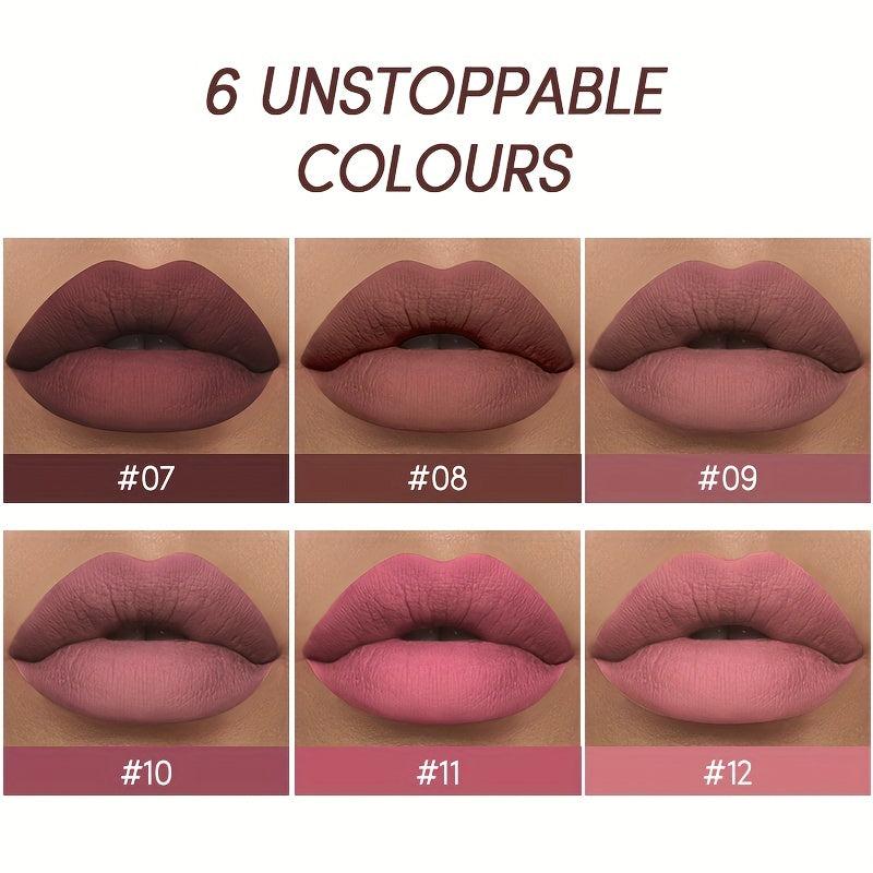 Matte Liquid Lipstick Lip Liner Set Nude Lip Gloss