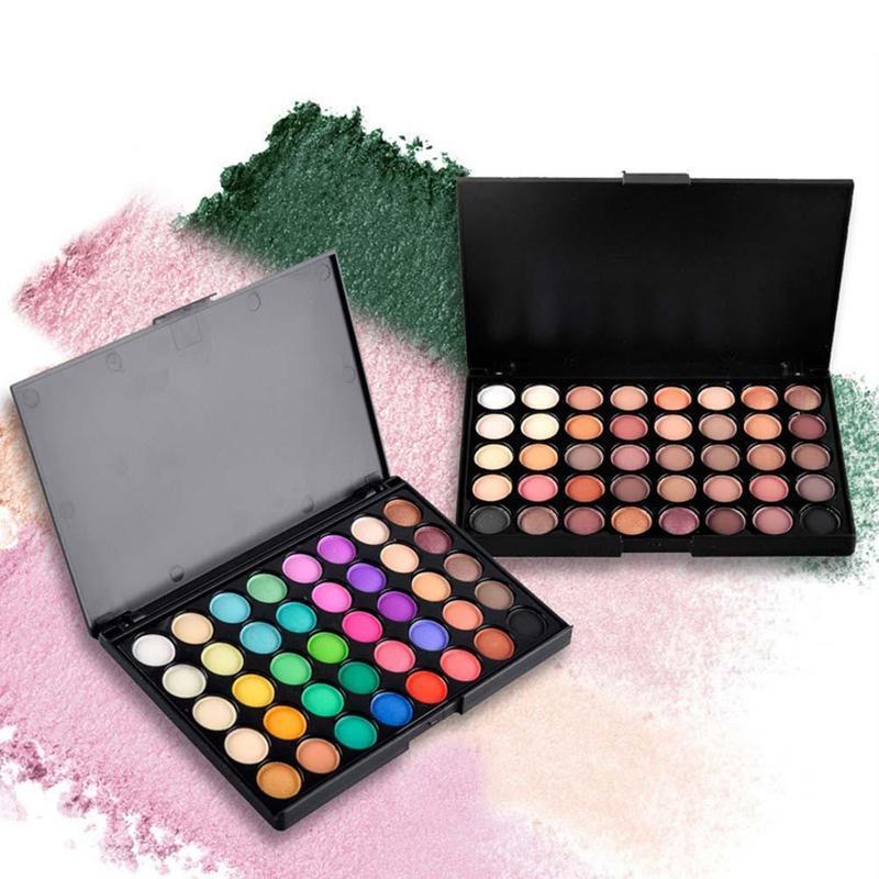 40 Colors Eyeshadow Palette Matte Shimmer Waterproof Makeup