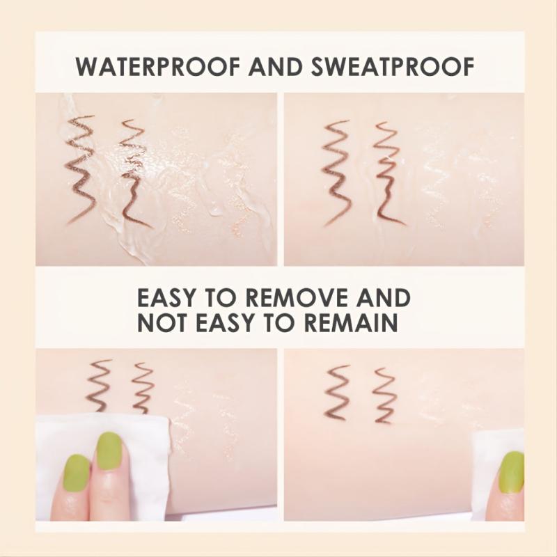 Retractable Creamy Eyeliner Pen Waterproof Smudge Proof Brown