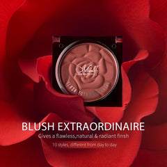 Petal Face Blushes Powder Shimmer Cheek Blush Matte Lightweight Face Brighten