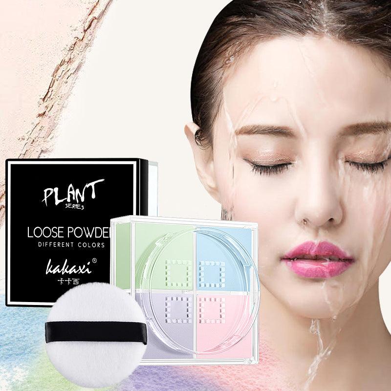 4 Grid Setting Powder Long Lasting Waterproof Face Contouring