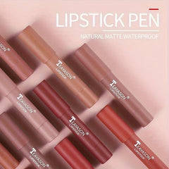 2-in-1 Lipstick & Lip Liner Long Lasting Non-Smudge Waterproof Lip Tint