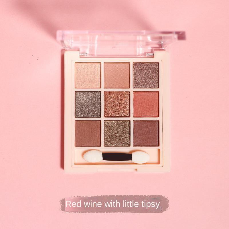 9-Color Fruit Eyeshadow Palette Matte Pearly Shimmer Finish