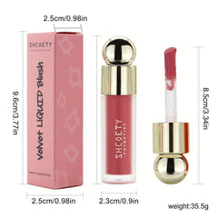 Matte Liquid Blush Lipstick Lip Glaze Blush Dual Purpose Liquid