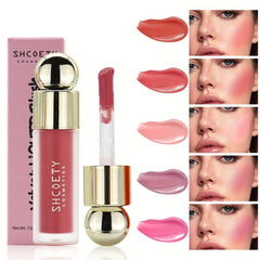 Matte Liquid Blush Lipstick Lip Glaze Blush Dual Purpose Liquid