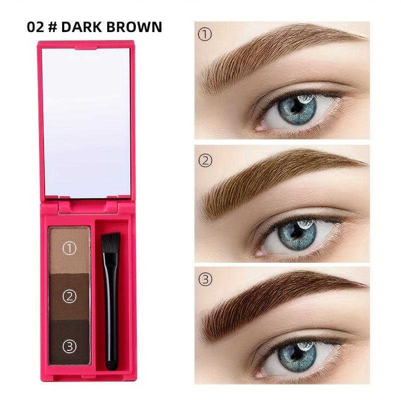 Eyebrow Stamp Stencils Kit One-Step Brows Powder Makeup Seal Eyebrow Powder