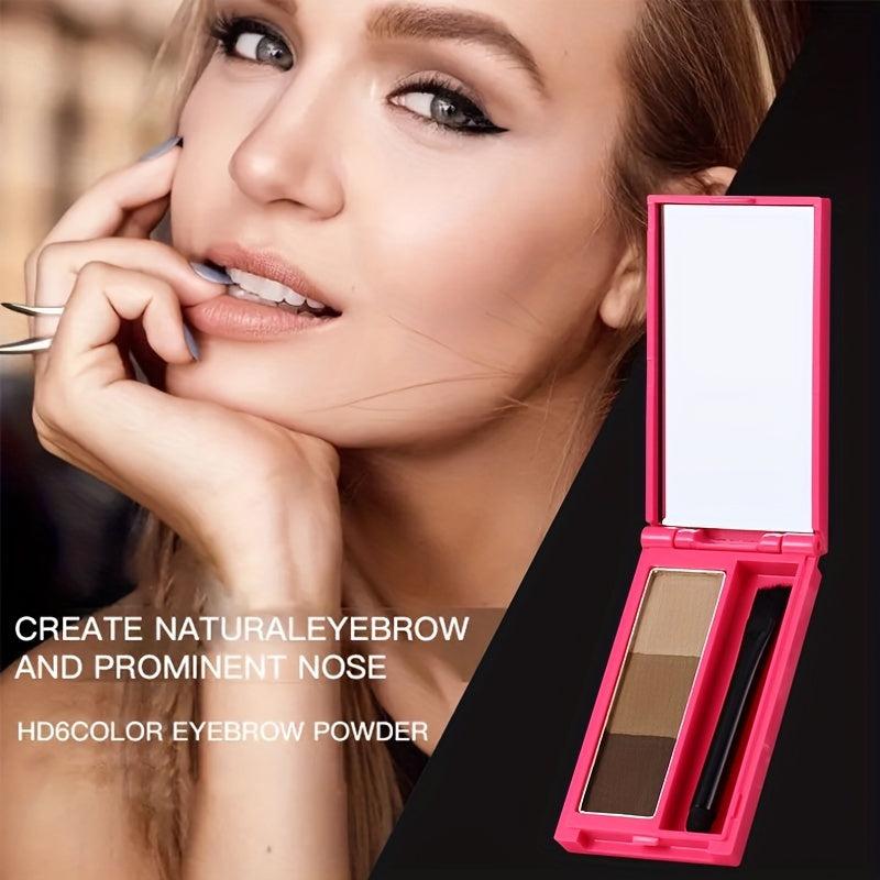 Eyebrow Stamp Stencils Kit One-Step Brows Powder Makeup Seal Eyebrow Powder