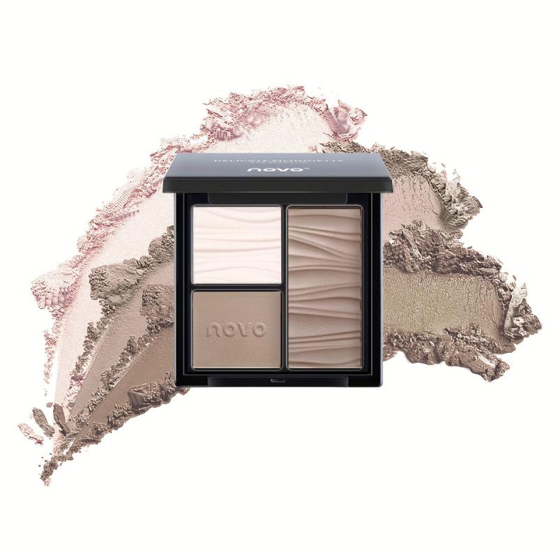 Taupe Brown Highlighter Eyeshadow Palette