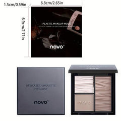 Taupe Brown Highlighter Eyeshadow Palette