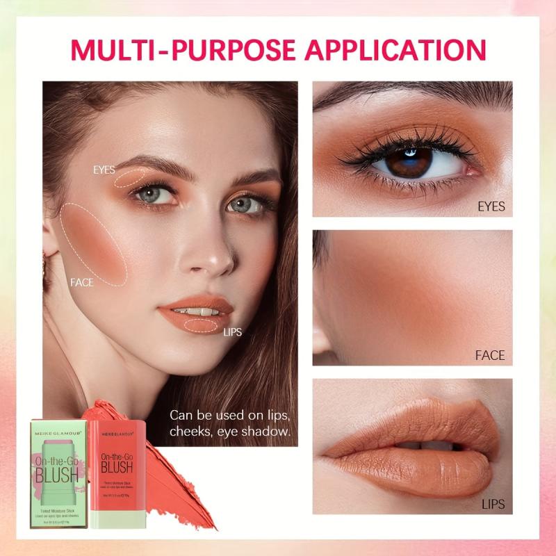 Portable Blush Stick Cream | Natural Nude Makeup | Travel-Friendly
