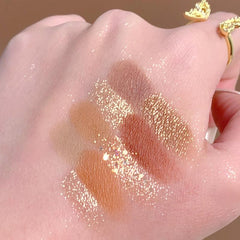 All-in-One 25-Color Highlight Blush Pearl Matte & Glitter Eyeshadow Palette