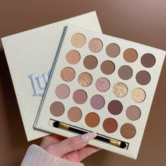 All-in-One 25-Color Highlight Blush Pearl Matte & Glitter Eyeshadow Palette