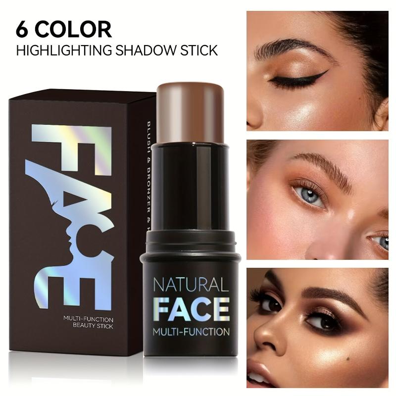 Matte Creamy Highlighter Stick for Face Blush Waterproof Long Lasting