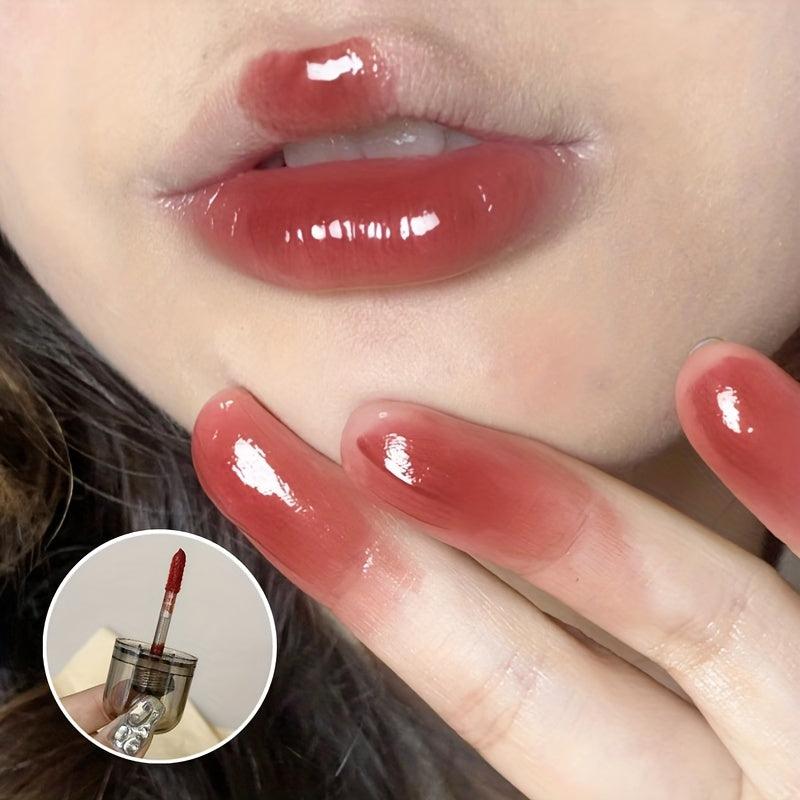 Ice Night Mirror Glass Lip Glaze Water Light Plumping Dewy Lip