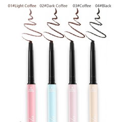 Retractable Eyebrow Pencil Dual Sided Brow Brush Slim Tip Triangle Head