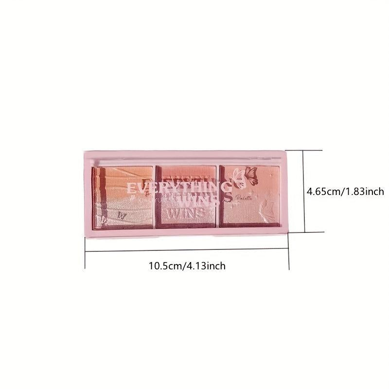 Secret Garden Tri Blush Eye Shadow Rose Milk Natural Matte Makeup