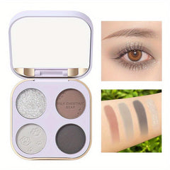 Bear 4 Colors Eyeshadow Palette Matte Shimmer Finsh