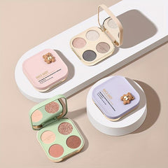 Bear 4 Colors Eyeshadow Palette Matte Shimmer Finsh
