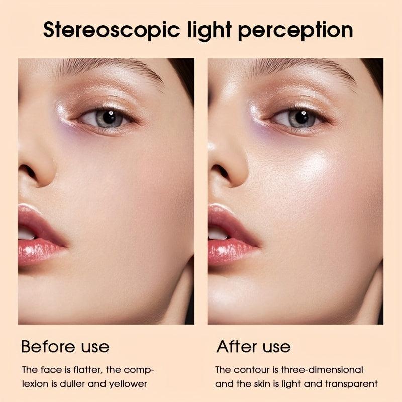 Champagne Highlighter Powder Waterproof Sweat Proof Long Lasting Makeup