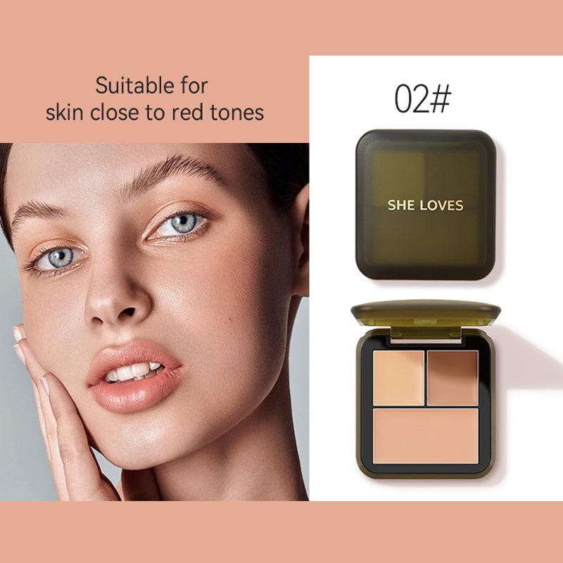 Long Lasting Concealer and Highlight Palette Waterproof Blusher Eyeshadow Kit