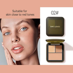 Long Lasting Concealer and Highlight Palette Waterproof Blusher Eyeshadow Kit