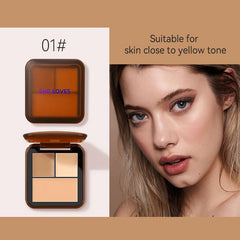 Long Lasting Concealer and Highlight Palette Waterproof Blusher Eyeshadow Kit