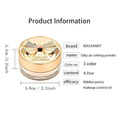 Silky Air Loose Face Powder Control Minimizes Pores Fine Lines Setting Makeup